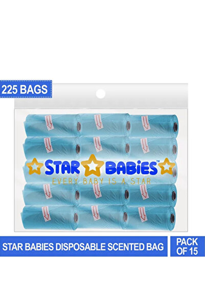 STAR BABiES عبوة حقيبة معطرة، 15/225 كيسًا - أزرق