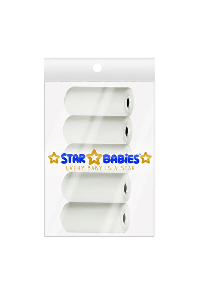 STAR BABiES عبوة حقيبة معطرة، 5 أكياس/75 كيسًا - أبيض