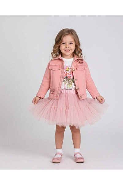 ministok Μπουφάν Butterfly για κορίτσια, Φούστα Tutu, Μπλουζάκι, Σετ 3 τεμαχίων