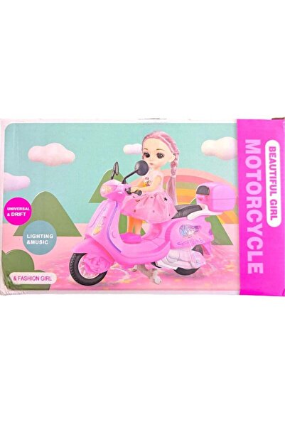 Rally Battery Operated Super Motorcycle Dancing Princess Doll Toy With Lights...