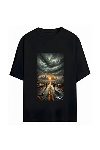 SVART WEAR Μπλουζάκι Fallout Printed Unisex Oversize 100% Βαμβακερό