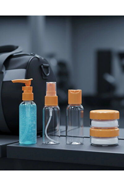 shopwave Compact 5-Piece Travel Cosmetic Bottle Set Leak-Proof