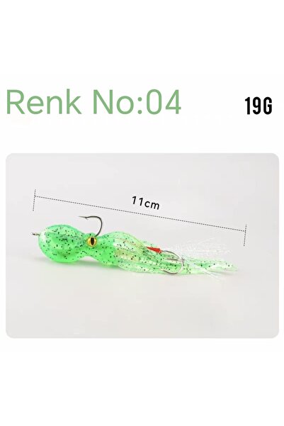 Ahtapot silikon yem çift iğneli