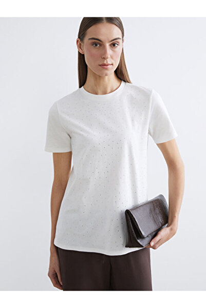 LC Waikiki I Zero Roba Collar Stone Women's T-Shirt from Freezen Store