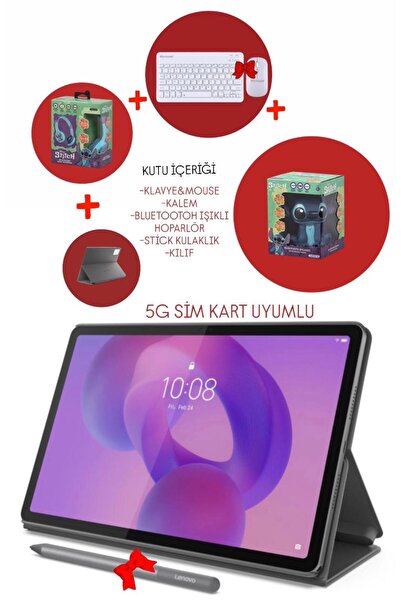 LENOVO 5G Sim Kart Idea Tab 2.4Ghz 8Gb 128Gb 11inch -Android Tablet+ Disney S...