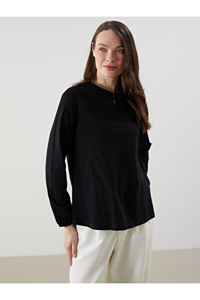 LC Waikiki Women's Stand Collar T-Shirt