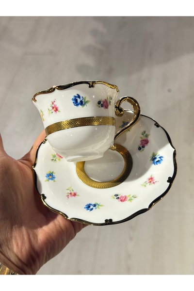 hediye Esterhomedecor 6 Person Porcelain Coffee Cup Set