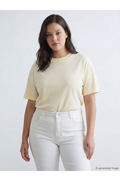 LC Waikiki Rmz Gi̇yi̇m Farkiyla Zero Roba Collar Women's T-Shirt