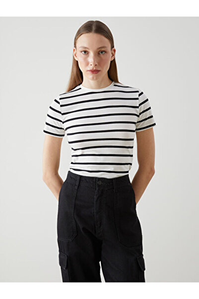 LC Waikiki Crew Neck Striped Women's T-Shirt