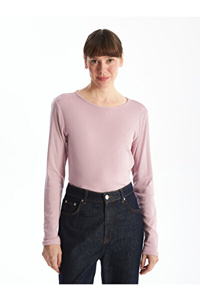 LC Waikiki Crew Neck Women's Ribbed Bodysuit