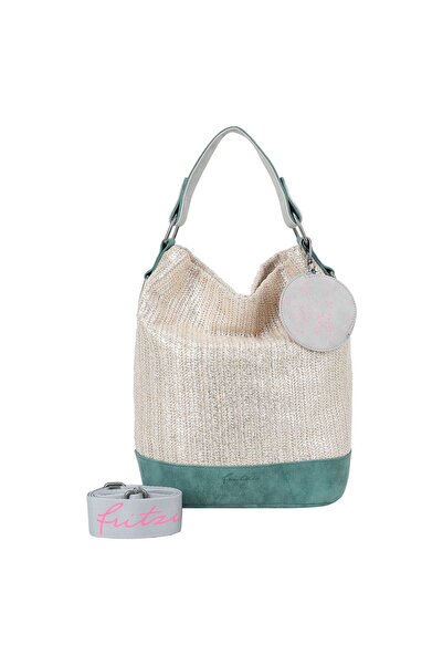 Fritzi aus Preußen Limitierte bemalte Stroh-Schultertasche 27 cm