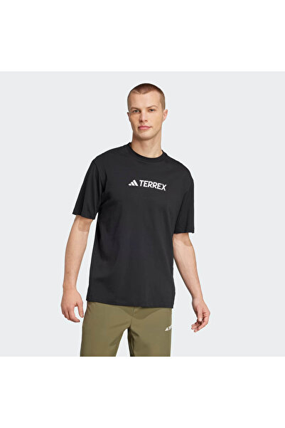 adidas تي شيرت بشعار Tx أسود للرجال JF9143