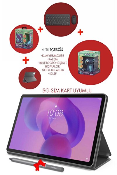 LENOVO 5G Sim Kart Idea Tab 2.4Ghz 8Gb 128Gb 11inch -Android Tablet+ Disney S...