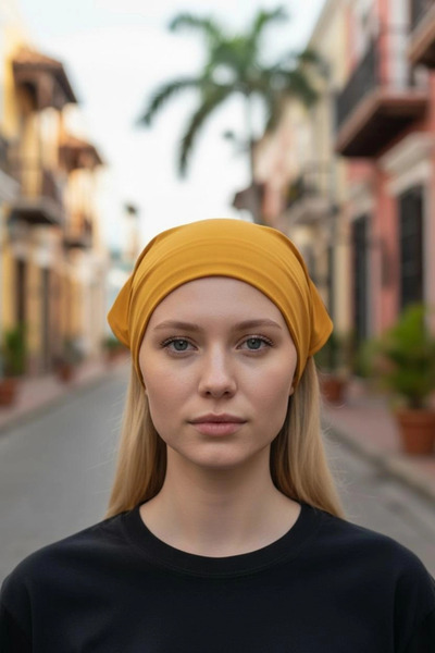 ETİFA Triangle Bandana Scarf Bonnet Kitchen and Cooking Bonnet Stretch Fabric...