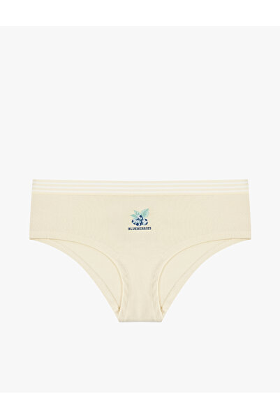 Koton High Waist Comfortable Fit Cotton Pack Printed Hipster Panties