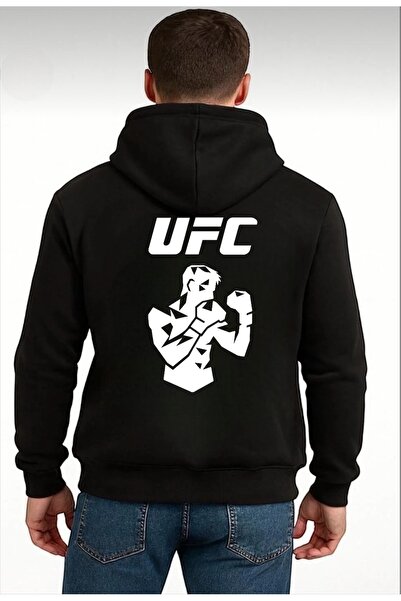 HerTarzınTrendi Ufc Printed Hoodie Sweet Strong Posture 3 Thread Unisex