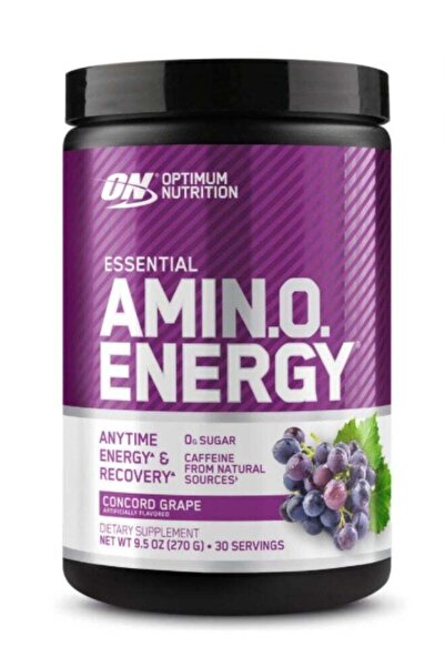 Optimum Nutrition Amino Energy -30 Servings Concord Grape Powder -270g