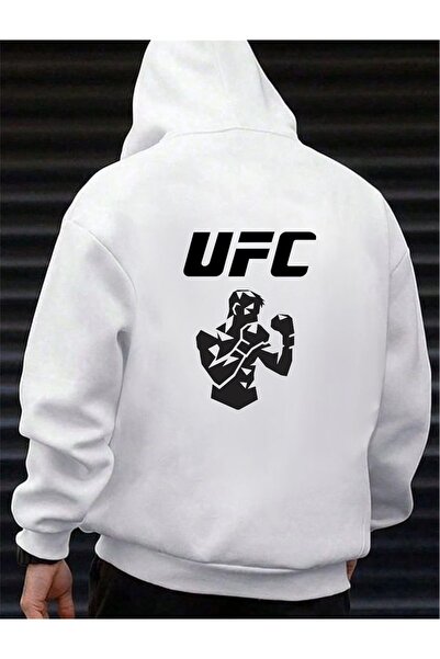 HerTarzınTrendi Ufc Printed Hoodie Sweet Strong Posture 3 Thread Unisex