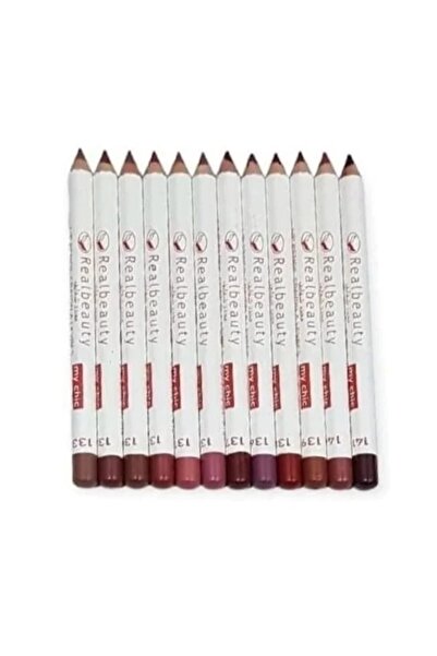 real beauty 12-color lip liner set from
