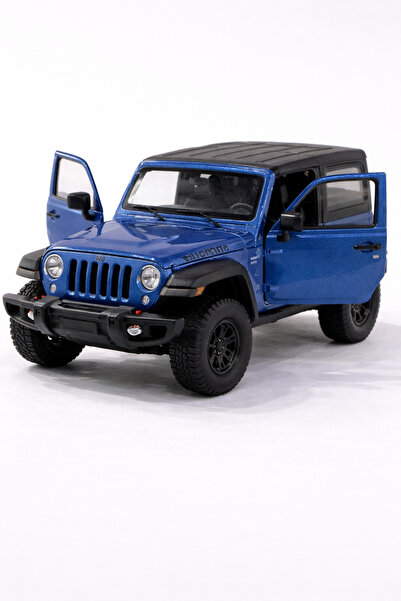 shop Jeep Wrangler Rubicon 1:32 Ölçek Metal Model Araba – Mavi Off Road