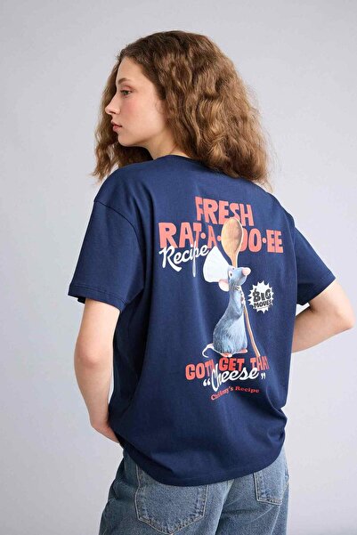 DeFacto Ratatouille Oversized Back Printed T-Shirt G8728Ax26Sm
