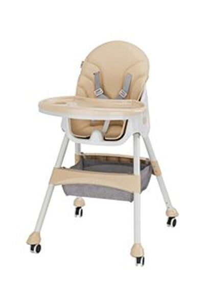 molody كرسي طعام للأطفال قابل للتعديل والتحويل 2 في 1 (WBB-318) - بيج
