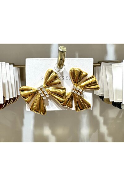 GLOW ACCESSORIES BAE أقراط من الفولاذ المقاوم للصدأ مرصعة بالزركون مرصّع بالأ...