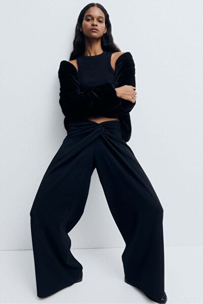 H&M Twisted-detail trousers