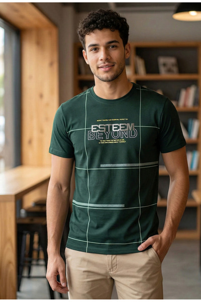 iza Men’s Casual Round Neck T-Shirt