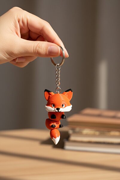 Pazarois Animated Fox Figure Keychain