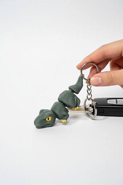 Pazarois Animated Dinosaur Figure Keychain