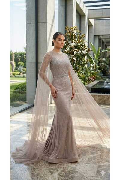 Mesk dresses luxurious two-piece evening dress