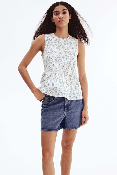 H&M Sleeveless peplum blouse