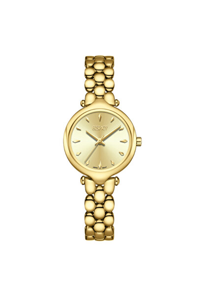 ECSTACY Women's Analog Champagne Dial Watch - E25503-GBGC