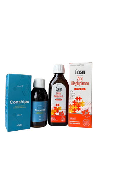 Ocean Zinc Bisglycinate 150 ml and Estellife Conshipe Choline Ps B12 150 ml D...