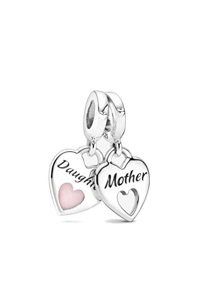 choice2 B709 925 خرز فضي صلب وردي اللون، سلسلة الفراشات والزهور والقلوب، مناس...