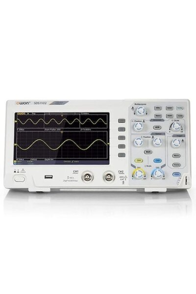 OWON Digital Oscilloscope 100MHz, 2 Channels, 1GS/s, SDS1102