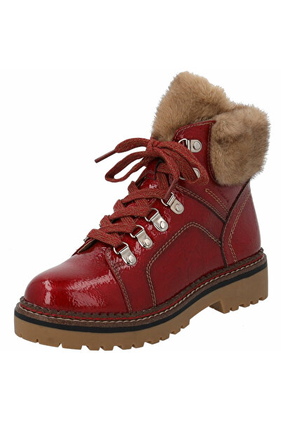 Tamaris Damen Elegante Stiefelette Vegan 1-26264-43 Rot 524 Red Patent Lack