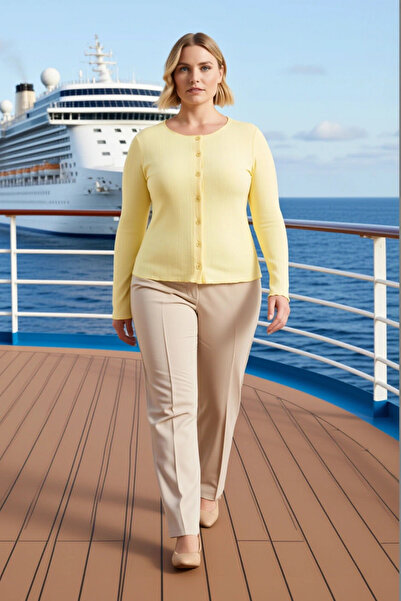 BENERLY Women's Plus Size Blouse Crew Neck Long Sleeve Ribbed Knit Knitted Pl...