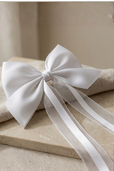 Katia&Bony Tulle bow automatic buckle white