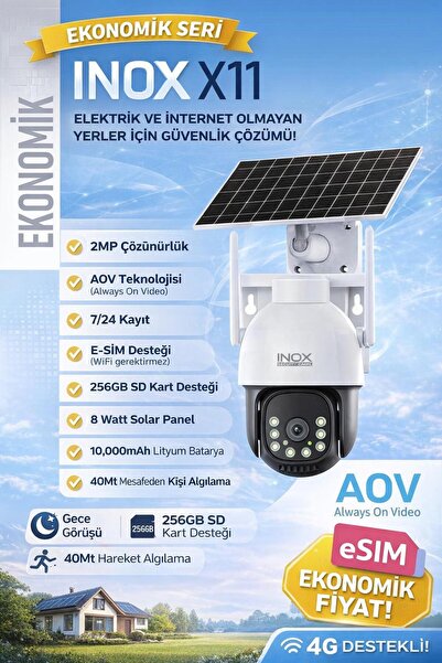 inox X11 4 G SOLAR KAMERA