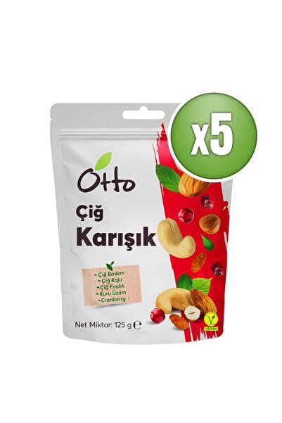 Otto Nuts Çiğ Karışık Kuruyemiş 5 x 125 gr