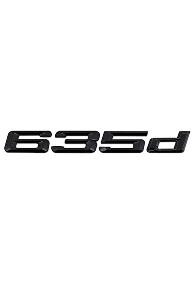 BMW 635d Rear Trunk Emblem, Black