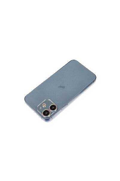 eco port زجاج حماية لعدسة الكاميرا لهاتف آيفون 12 - قوس قزح