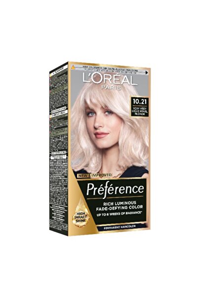 L'Oreal Paris Preference Permanent Hair Dye with Ammonia 10.21 Stockholm, 174 ml