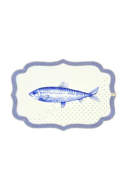 Pip Studio Porcelain tray, 26 x 18 cm, Pip Studio, Yerseke, Royal White colle...