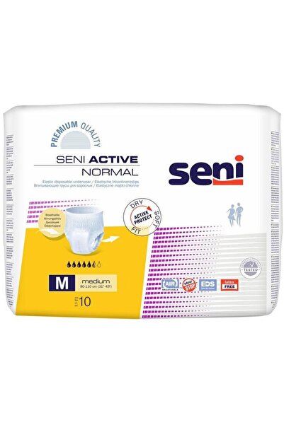 Seni Scutece Adulti Active Pull Up, Normal Medium, 10 Bucati