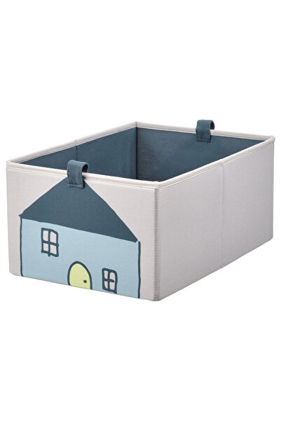 IKEA Katlanabilir Desenli Kutu Bej, 26x37x17 cm 0075343