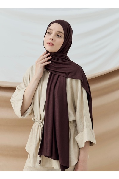 Modakaşmir Penye Şal kenarları dikişli