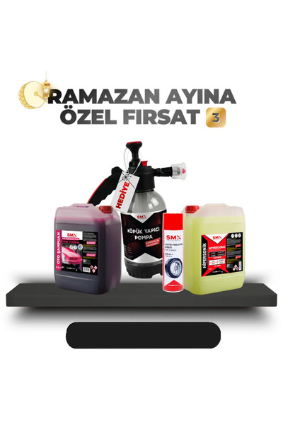 SMX Ramazan Ayına Özel Fırsat Paketi 3️⃣ 🎁 HEDİYE KÖPÜK BASINÇLI POMPA